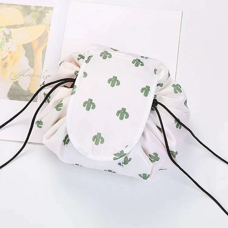 Drawstring Cosmetic Bag – Waterproof Travel Makeup Organizer
