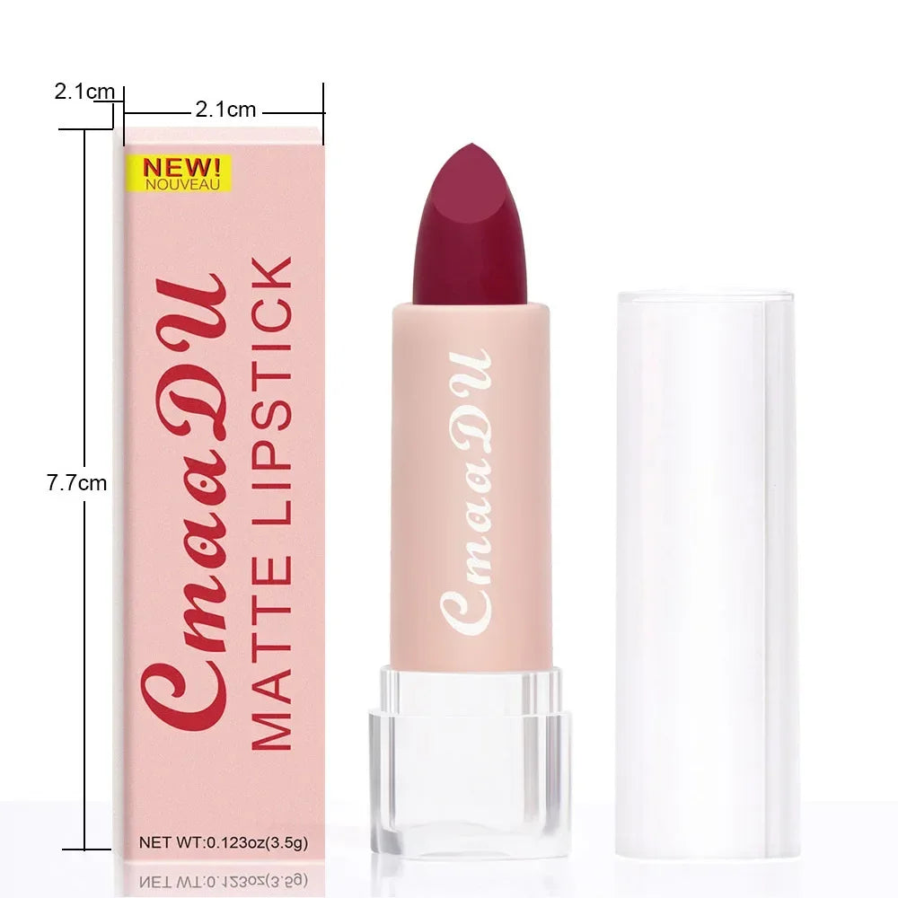 CmaaDu 15-Color Matte Liquid Lipstick Set – Waterproof Long Wear