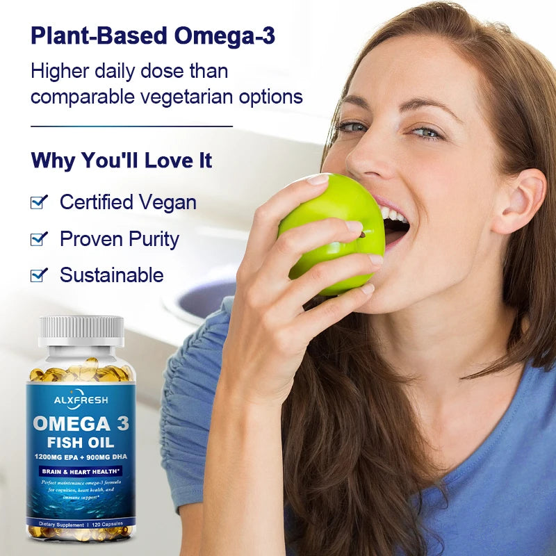 Alxfresh Omega 3 Fish Oil 3600mg – High EPA & DHA Supplement