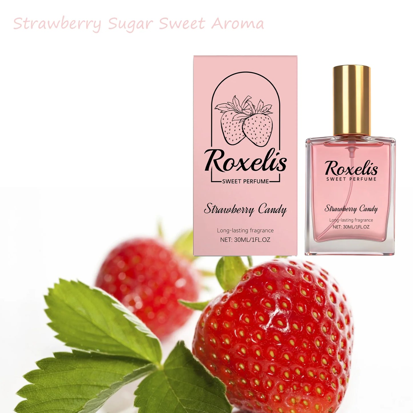 Strawberry Candy Women’s Eau de Parfum – Sweet Fruity Fragrance (Portable Spray)