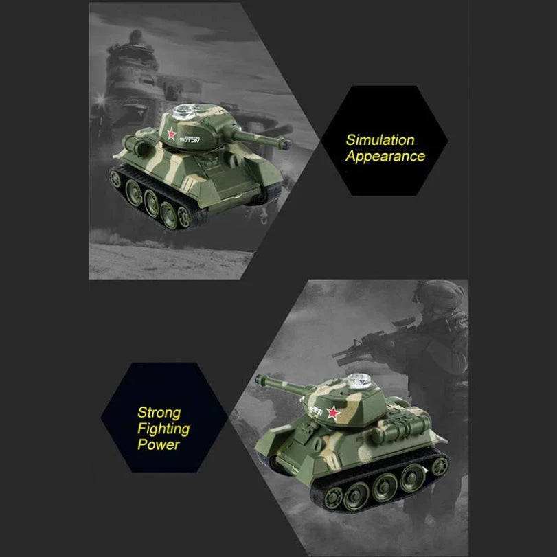 1:100 Scale Mini Tiger RC Tank Model ImitateRemote Radio Remote Control Tank Electronic Boys Toys for Children Kids Gifts