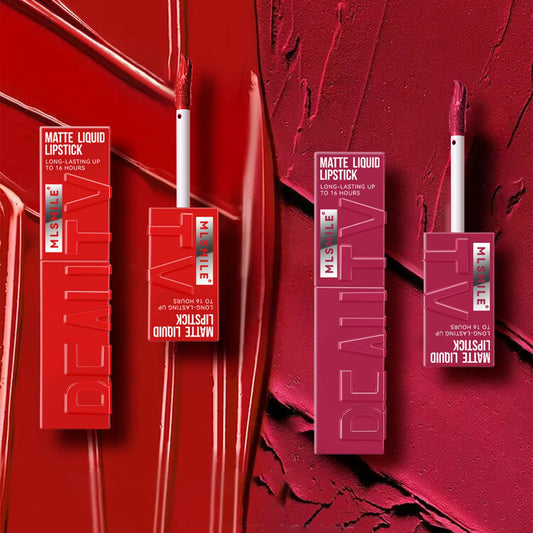 Professional Velvet Matte Liquid Lipstick – Waterproof & Non-Stick Formula