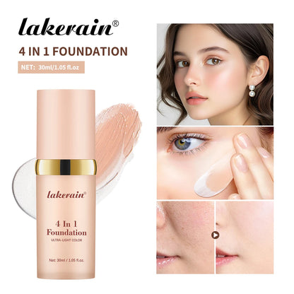 4-in-1 Waterproof Foundation – SPF 30 Long Wear Full Coverage