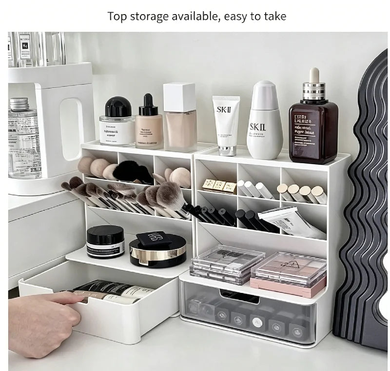 Drawer Makeup Storage Box – Desktop Cosmetic Organizer