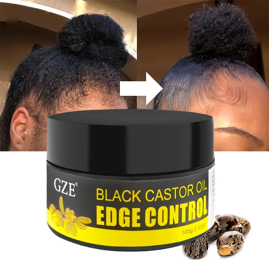 GZE African Black Castor Braid Gel – Extra Hold Edge Control