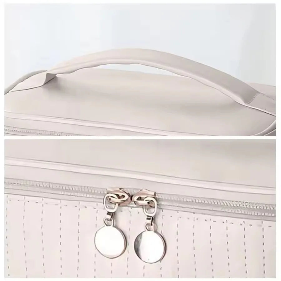Premium PU Leather Travel Cosmetic Organizer