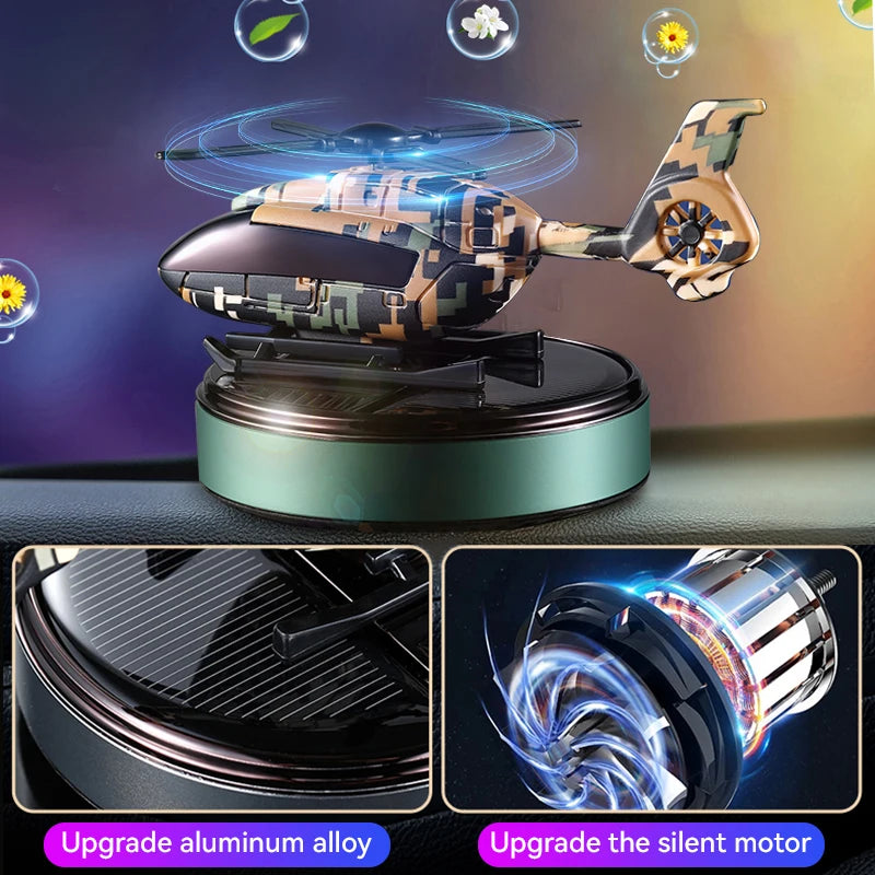 Solar Helicopter Car Air Freshener – DIY Aroma Diffuser Ornament