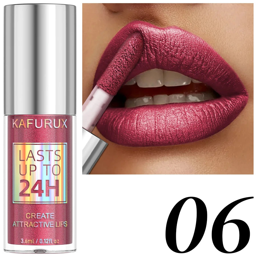 20-Color Glitter Lip Gloss Set – Waterproof Diamond Shine