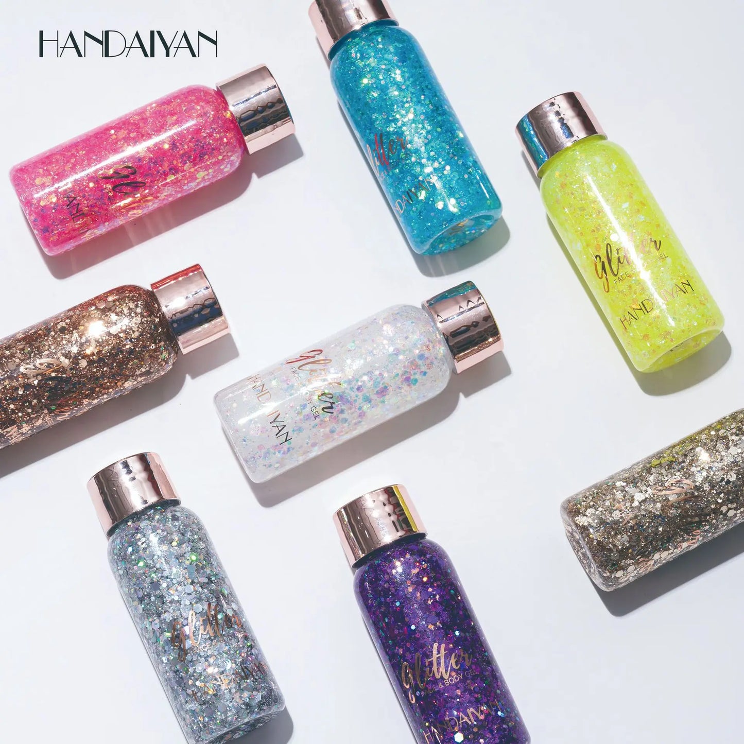 Face & Body Glitter Stickers – Rhinestone Gel Makeup for Festival