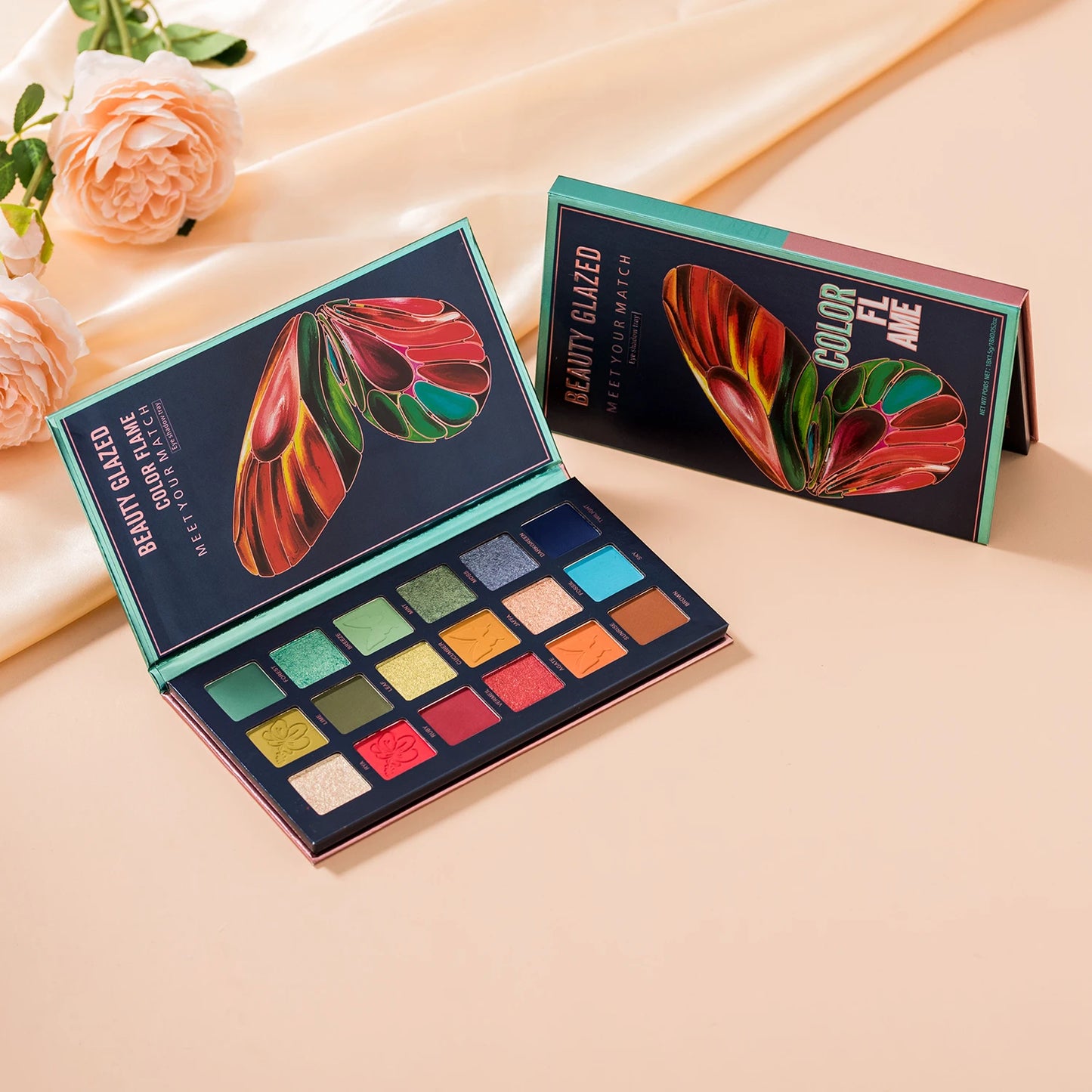 Butterfly 18-Color Eyeshadow Palette – Matte Shimmer Nude Makeup
