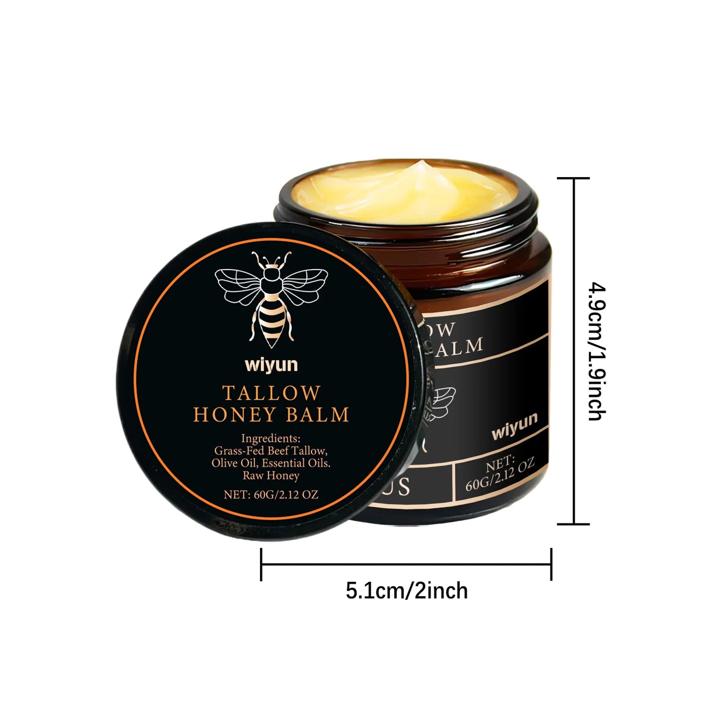 Tallow Honey Cream – Firming, Hydrating & Skin Elasticity Moisturizer