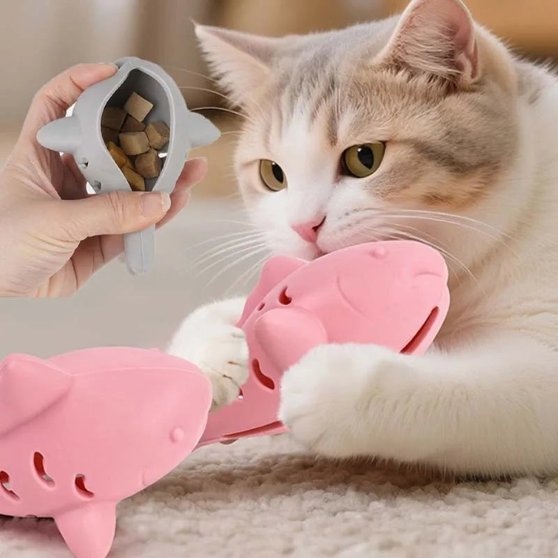TreatFish: Interactive Food Dispensing Cat Toy