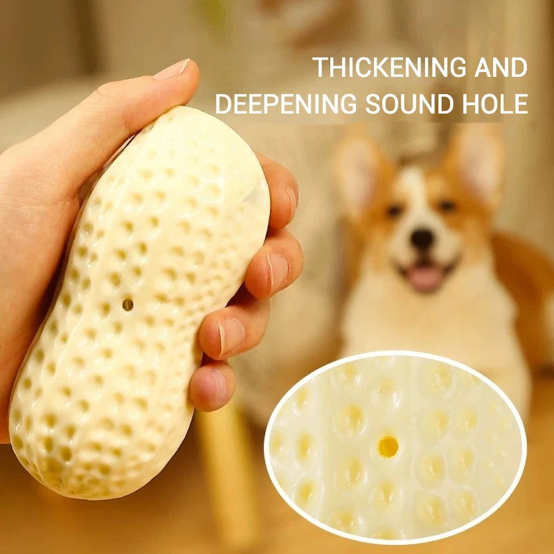 NuttyFun: Interactive Squeaky Peanut Toy