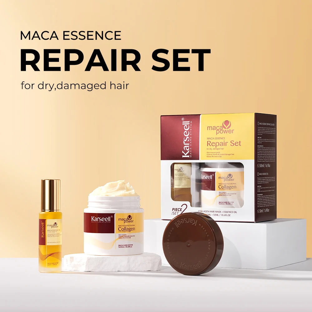 Karseell Collagen Hair Mask & Argan Oil Serum Set