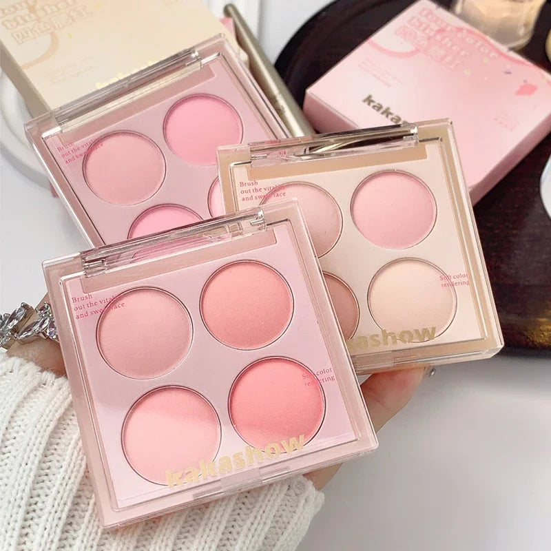 Surnelia Radiant-Glow: Korean-Style Multi-Blush & Contour Palette