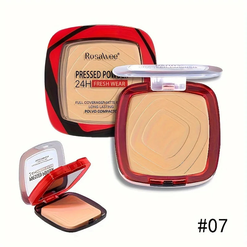 Matte Pressed Powder Foundation – Full Coverage Long Wear
