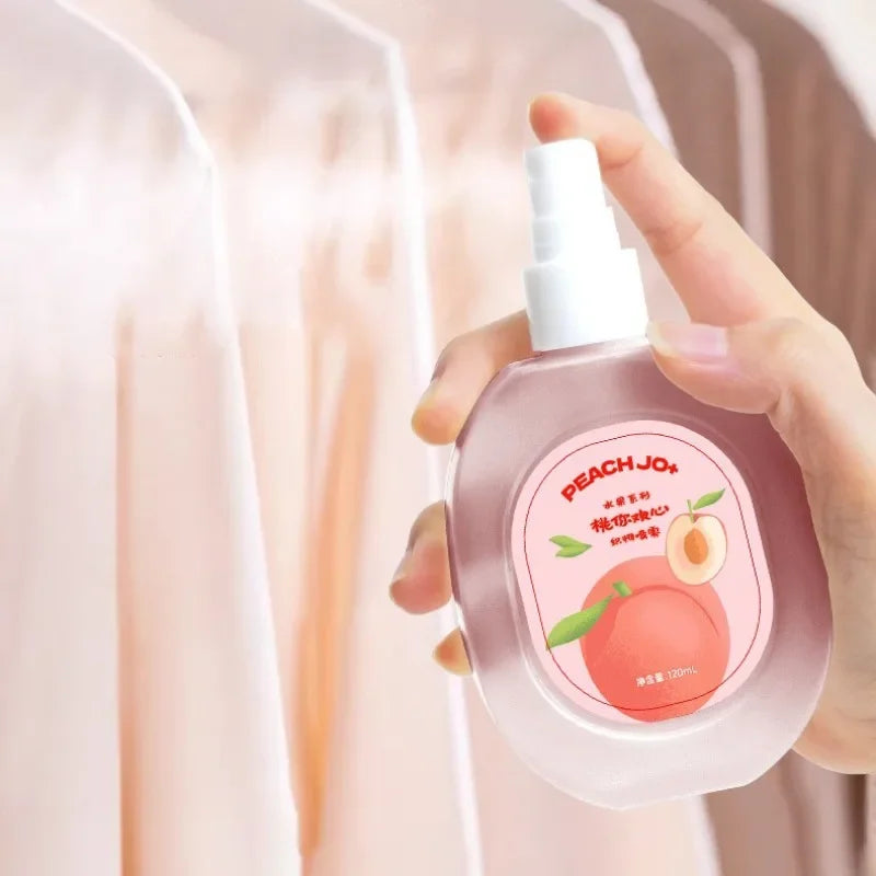 Clothes Perfume Spray Fresh Scent Long Lasting Deodorant for Men and Women Clothing Fruits Peach Odor Air Freshener Fragrance