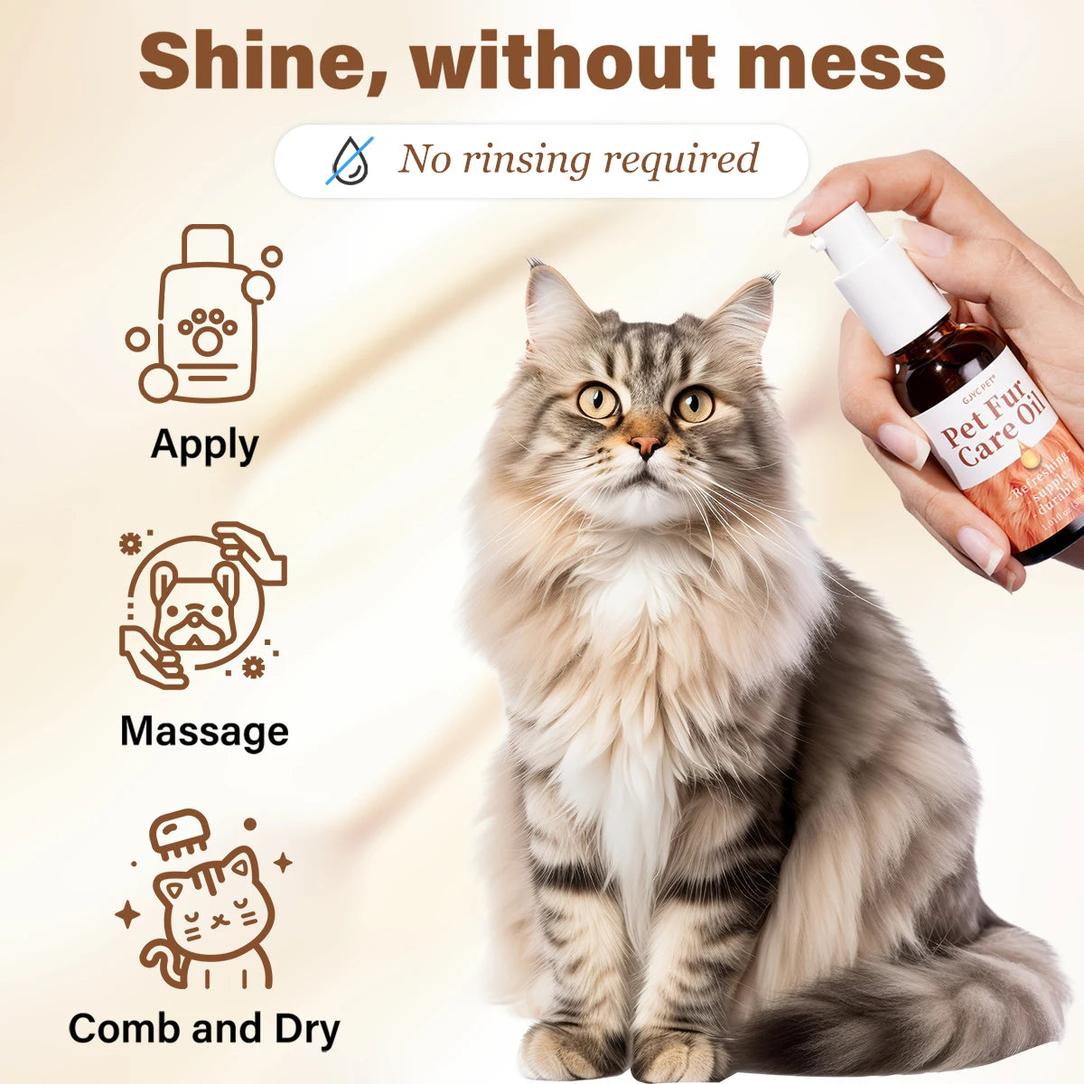 SilkCoat: Plant-Based Fur Conditioning Oil
