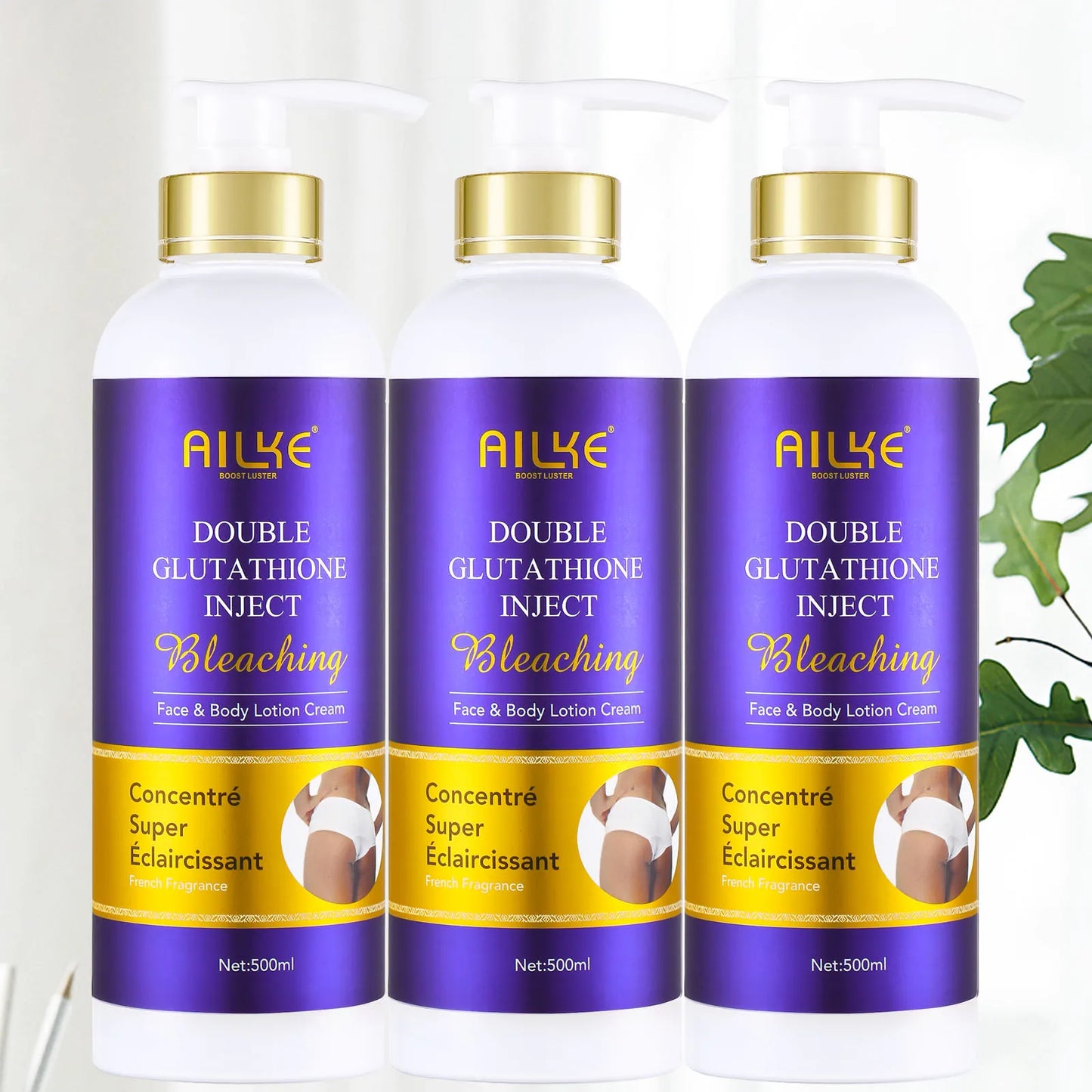 AILKE Glutathione Skin Care Kit – 5-in-1 Hydrating & Brightening Set