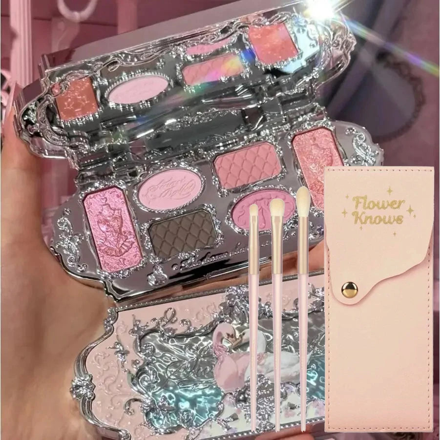 Flower Knows Swan Ballet Eyeshadow Palette – 6 Colors Matte & Shimmer