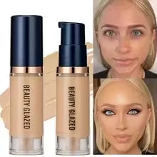 BEAUTY GLAZED Liquid Foundation – Full Coverage, Waterproof & Hydrating (6 Shades)