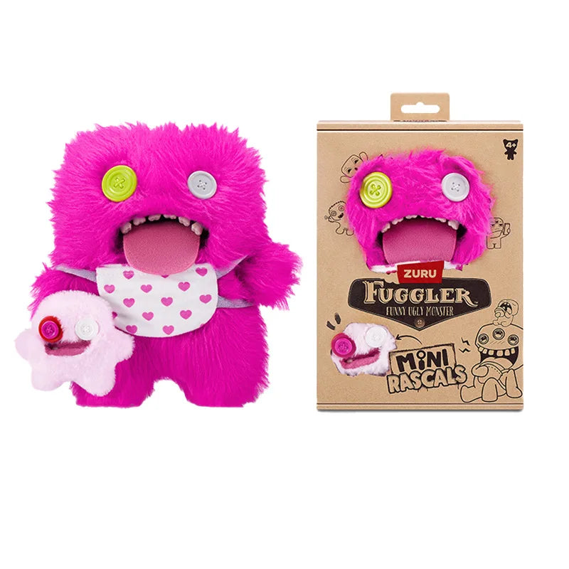 Fuggler Soft Plush Doll Toy Mini Rascals Series Cartoon Ugly Kawaii Parenting Teeth Monster Original Box Children Birthday Gifts