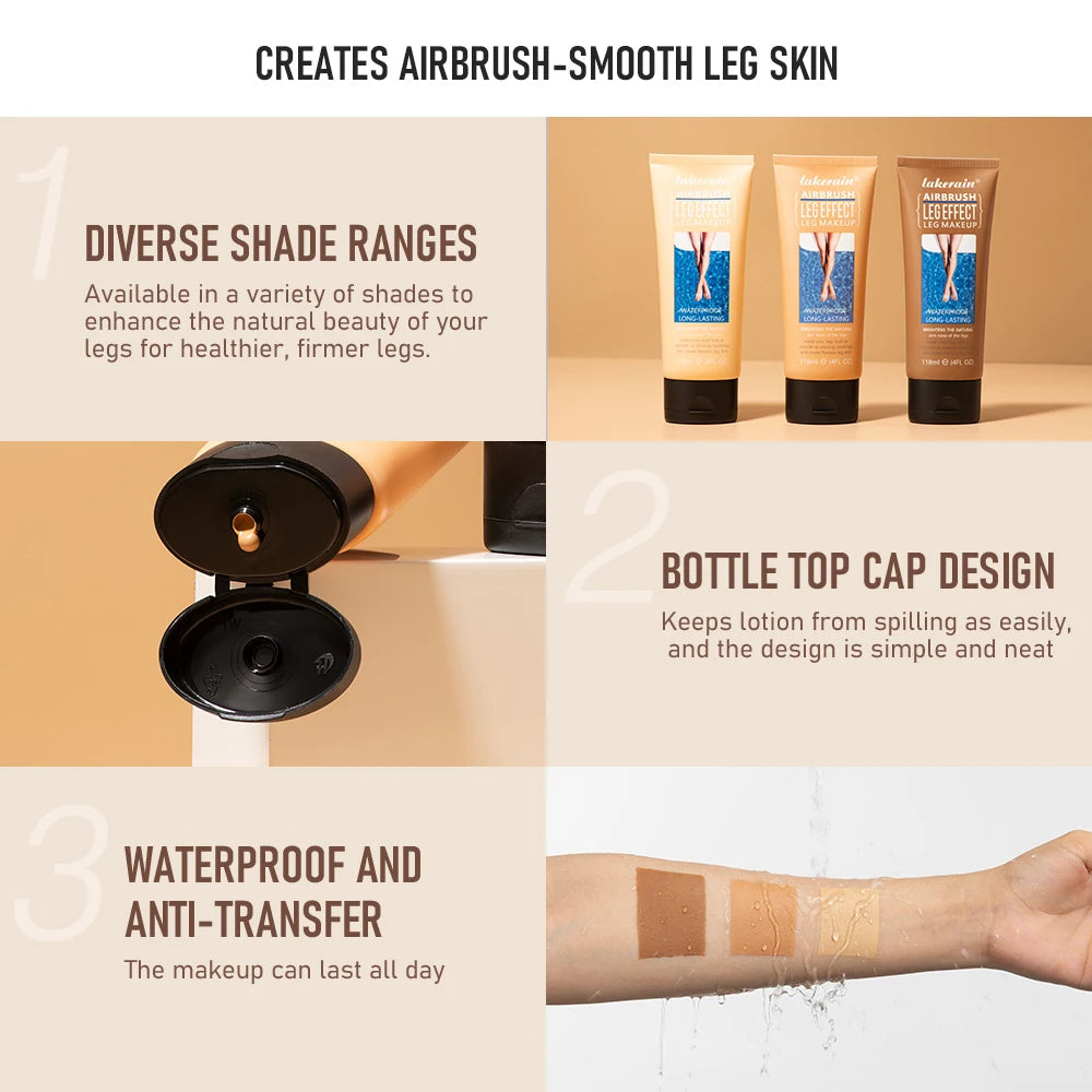 Anti-Transfer Leg Makeup Lotion – Long-Lasting Body Foundation for Even Skin Tone