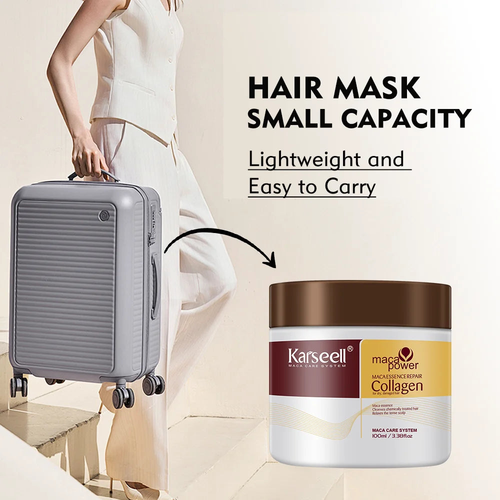 Karseell Collagen Hair Mask with Argan Oil – Deep Repair & Strengthening 100ml
