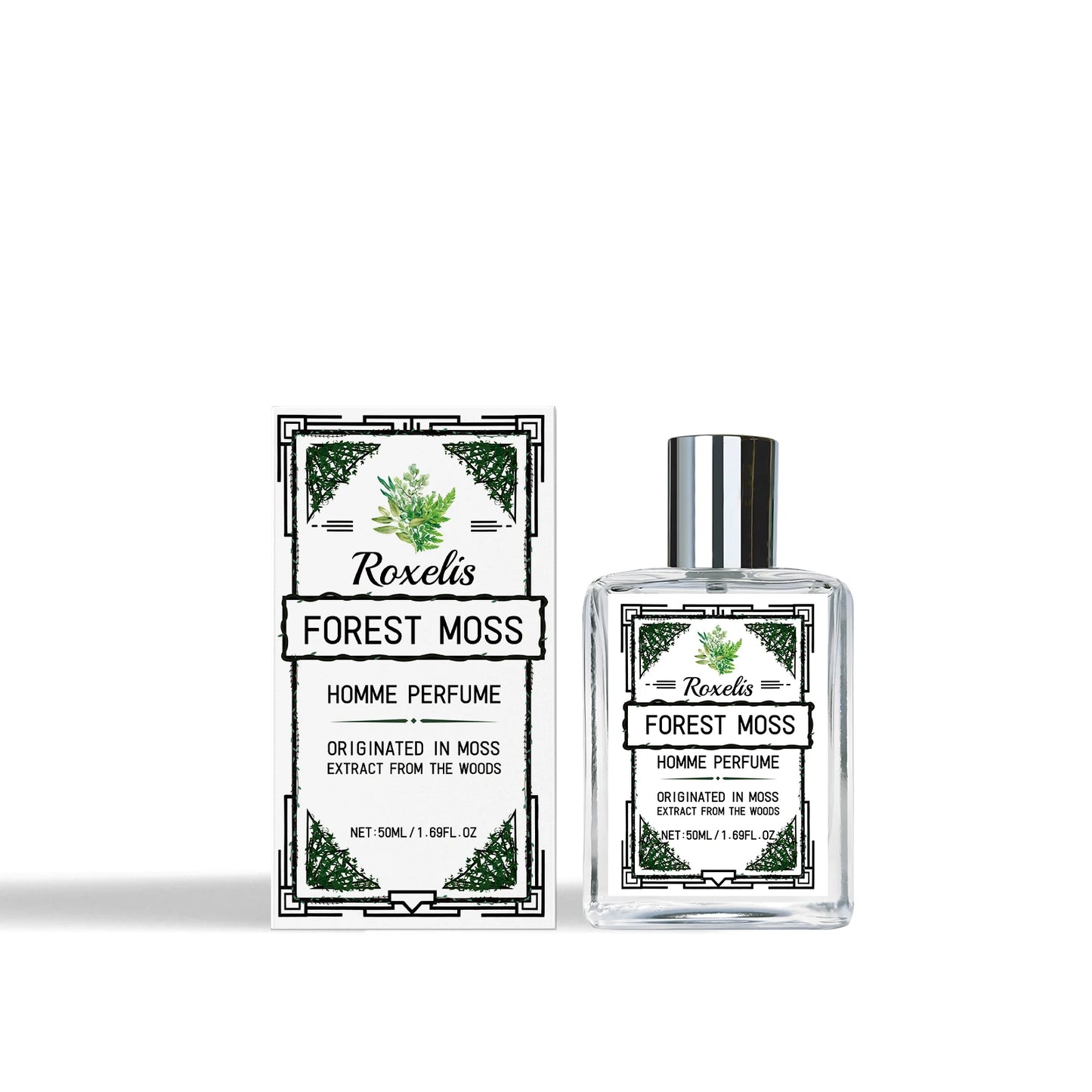 Roxelis Forest Moss – Fresh Woody Cologne for Men (50ml)