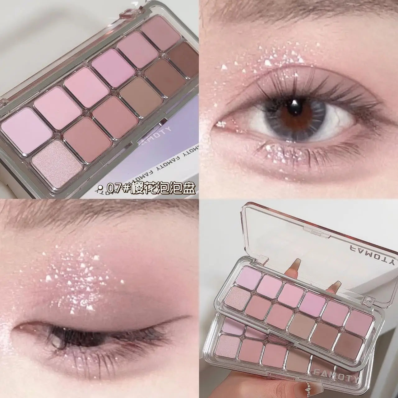 12-Color Matte Eyeshadow Palette – Earth Tone Long Lasting Makeup
