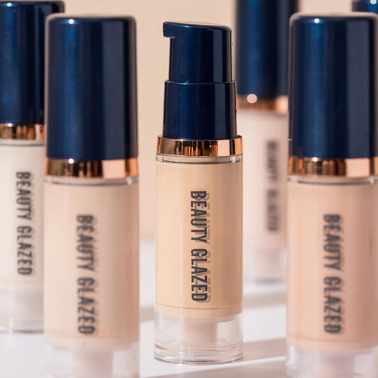 BEAUTY GLAZED Liquid Foundation – Full Coverage, Waterproof & Hydrating (6 Shades)