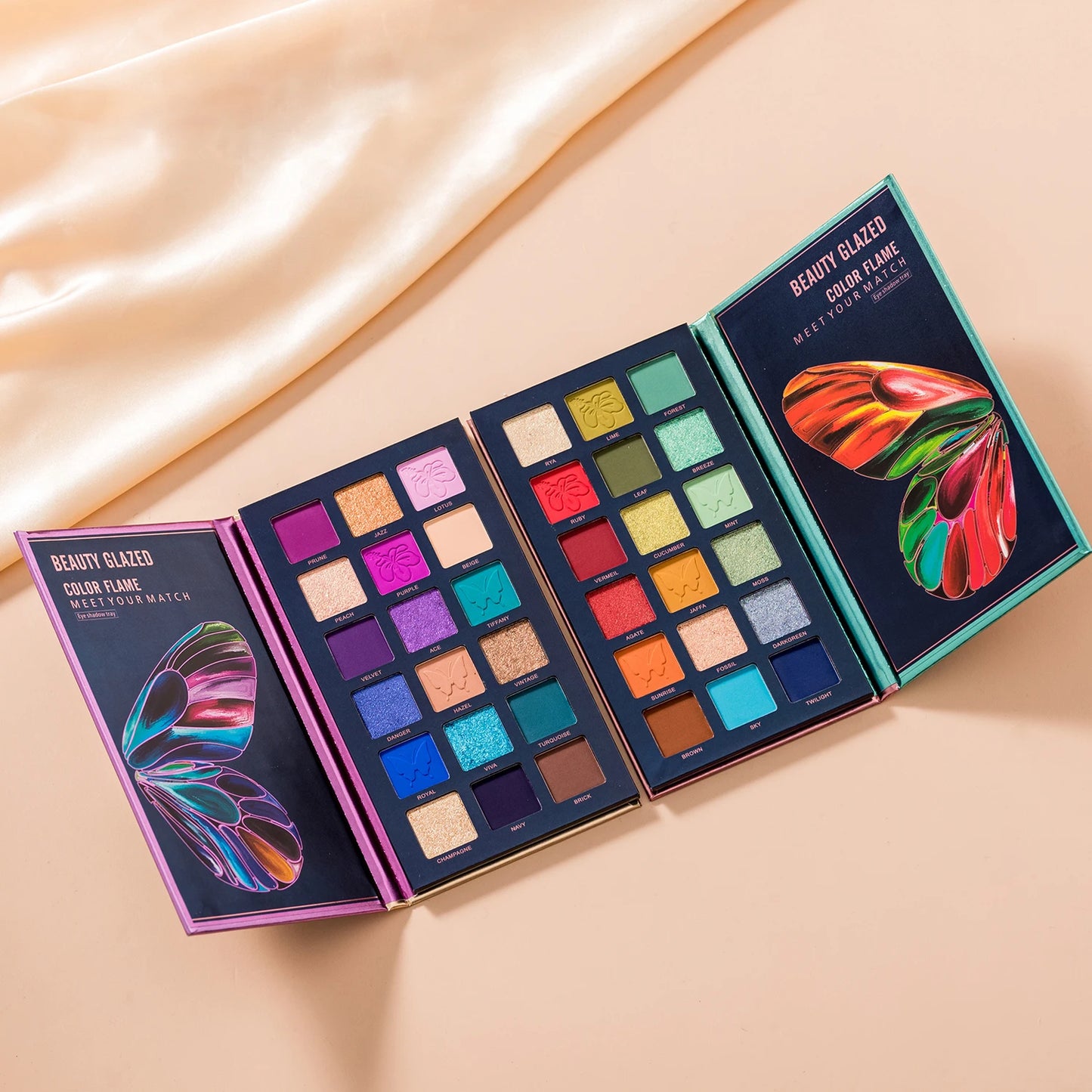 Butterfly 18-Color Eyeshadow Palette – Matte Shimmer Nude Makeup