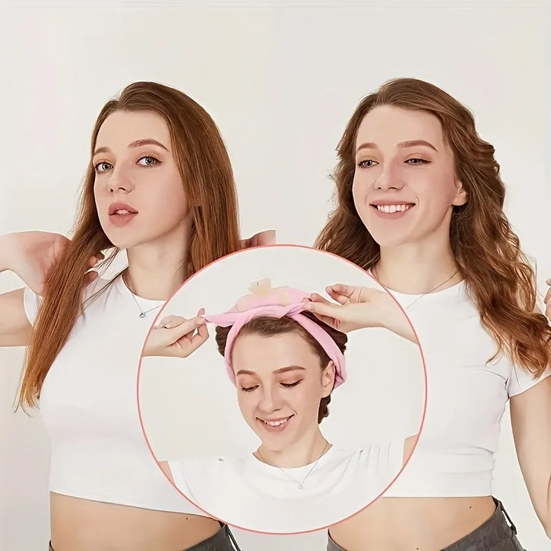 Heatless Curling Headband – No Heat Hair Curler Rod Set