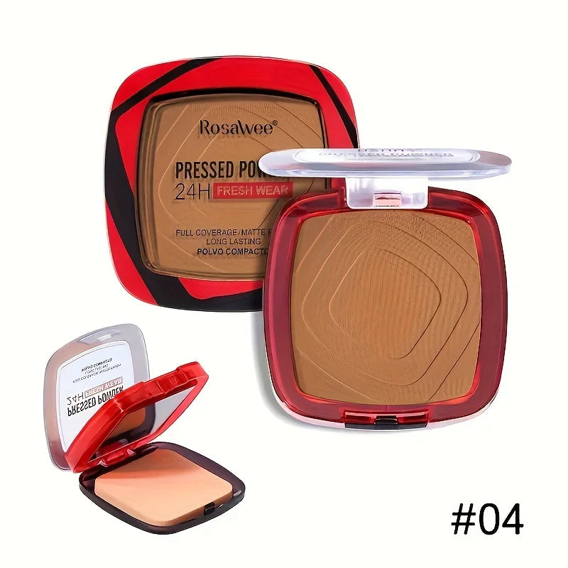 Matte Pressed Powder Foundation – Full Coverage Long Wear