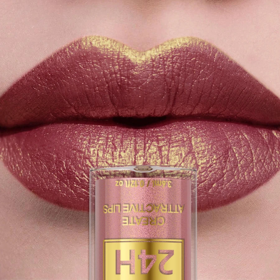 Metallic Glitter Lip Gloss – Long Lasting Waterproof Shine