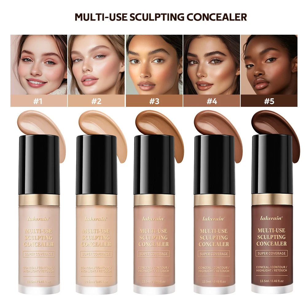 Matte Concealer Foundation – Full Coverage Multi-Use Cream