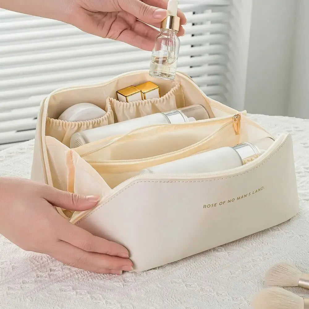 Women Makeup Organizer Bag – Travel Cosmetic Storage Pouch