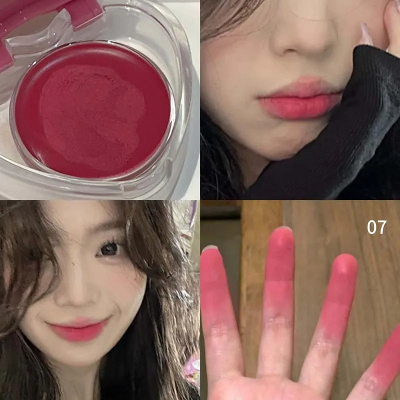 HERORANGE Lip & Cheek Mud – Matte Cream Blush with Brush