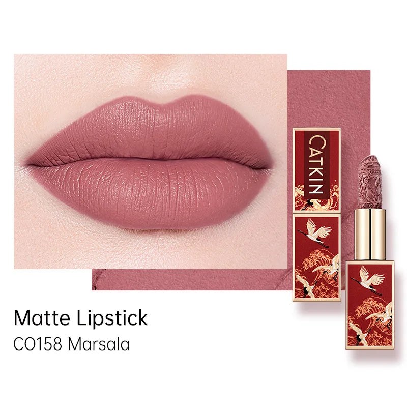 CATKIN Hydrating Matte Lipstick – Creamy, Long-Lasting Satin Finish