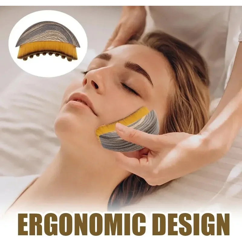 Lymphatic Contour Face Brush – Skin Sculpting Tool for Face, Chin & Jawline