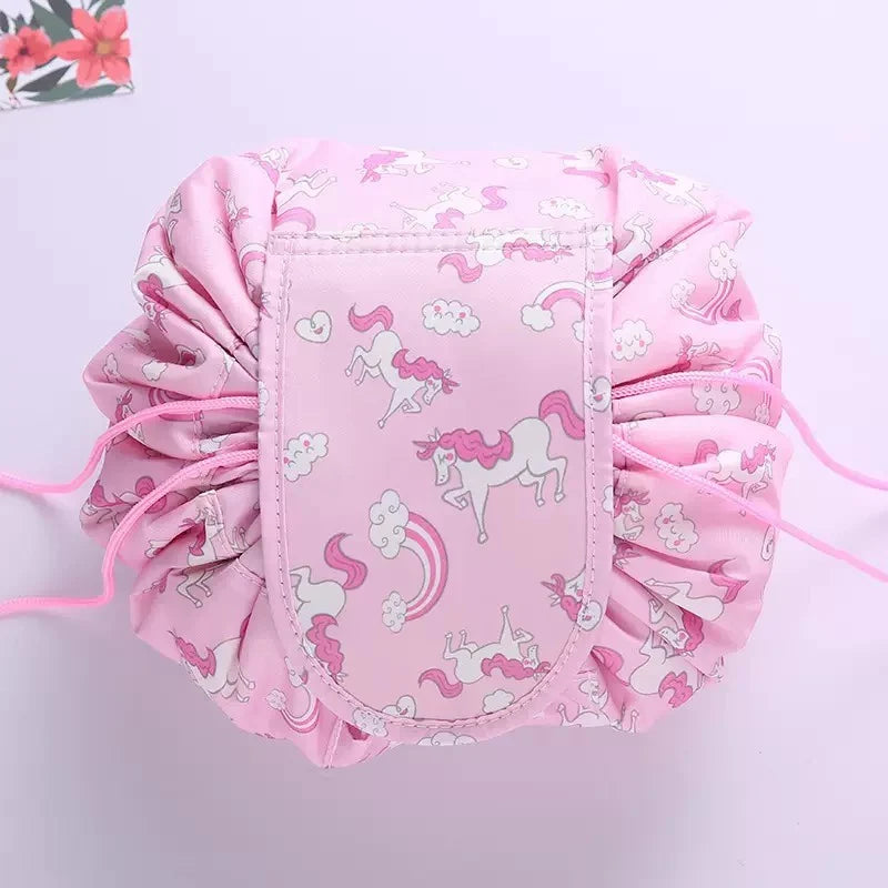 Drawstring Cosmetic Bag – Waterproof Travel Makeup Organizer