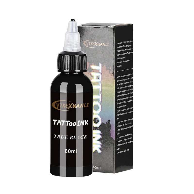 60ml Tattoo Ink Pigment – Red & Black Semi-Permanent Body Art