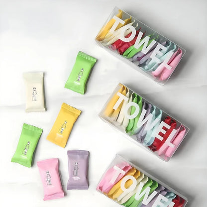 Travel-Essential: Compressed Cotton Disposable Face Towels (Soft & Hygienic)