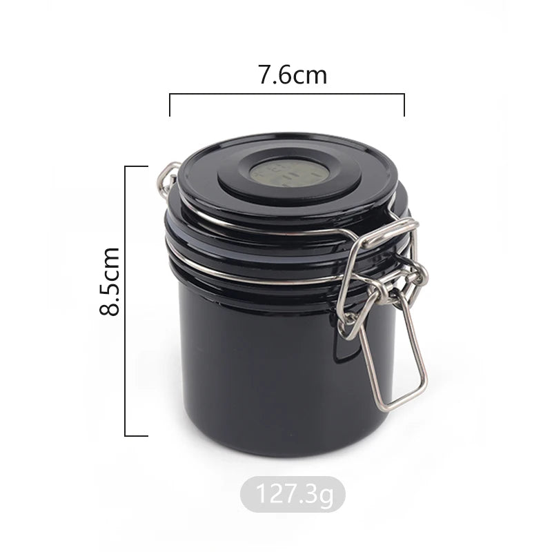 Eyelash Glue Storage Jar – Airtight with Hygrometer