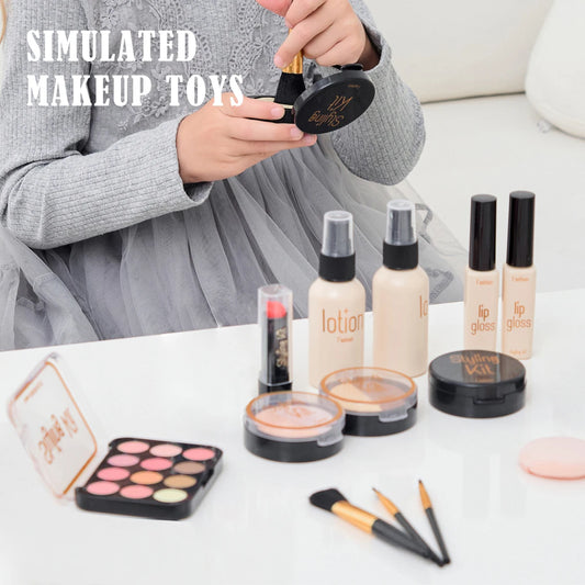 Kids Pretend Makeup Set – Simulated Cosmetic Toy Kit