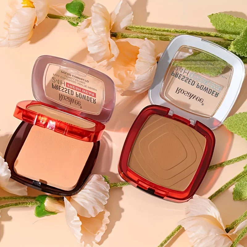 Matte Pressed Powder Foundation – Full Coverage Long Wear