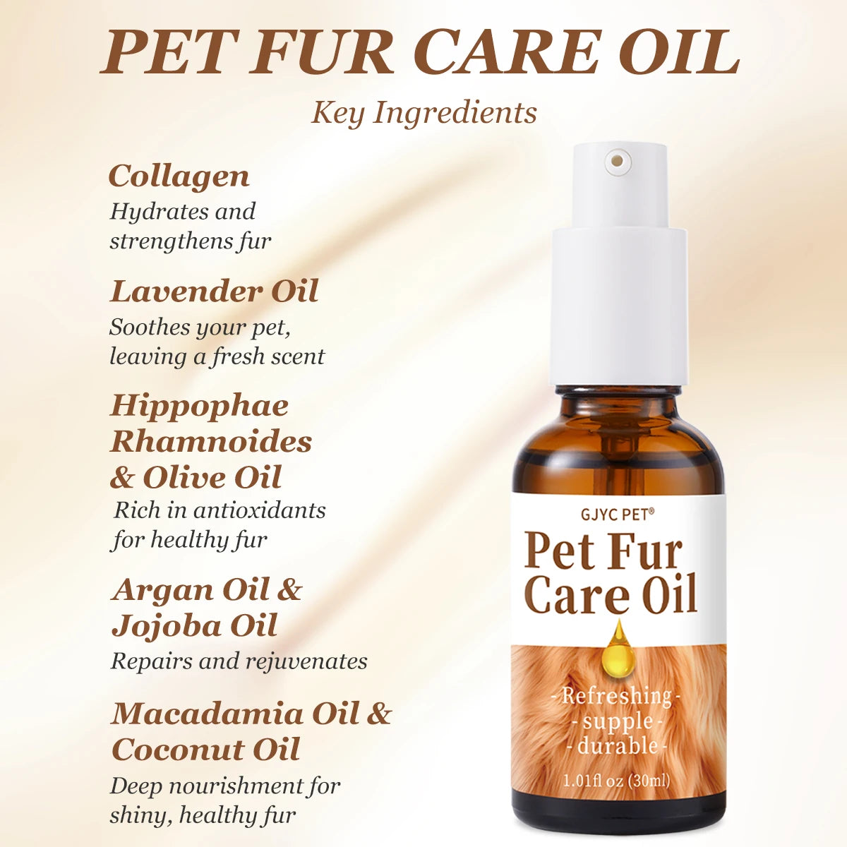 SilkCoat: Plant-Based Fur Conditioning Oil
