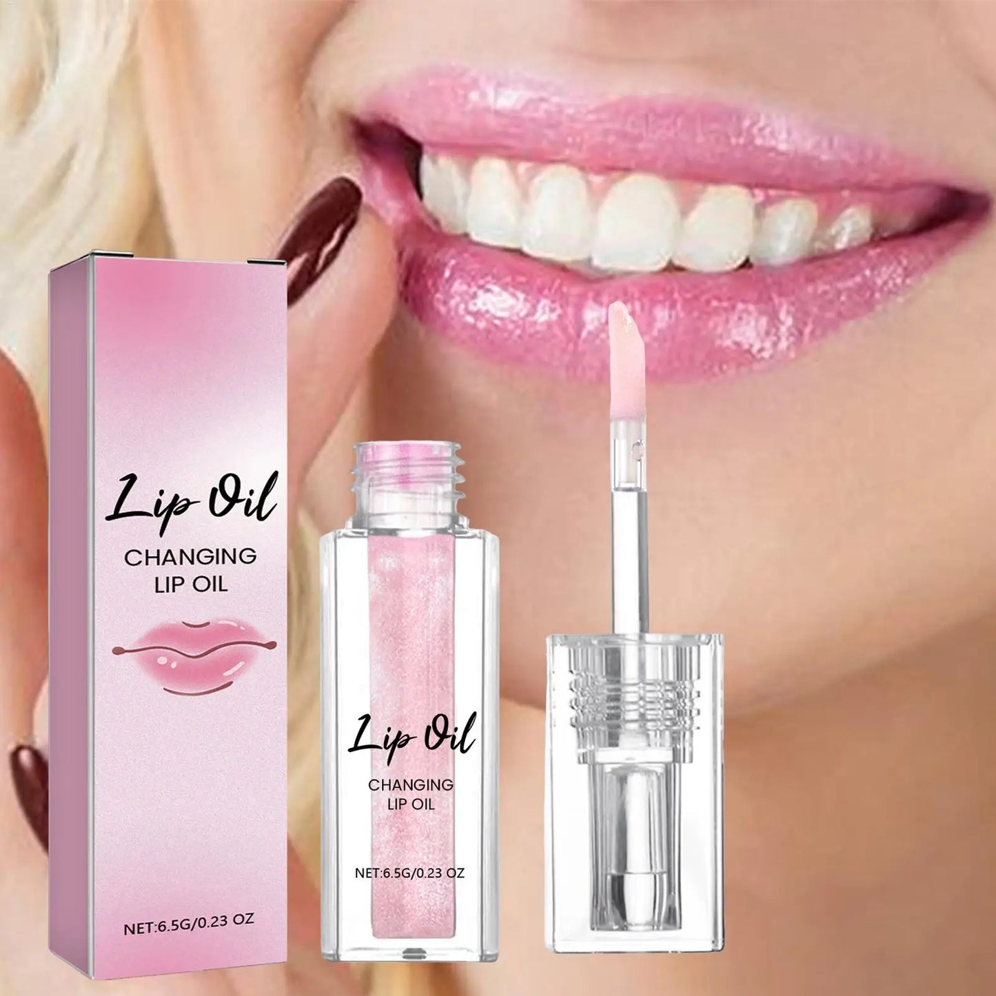 Color Changing Crystal Jelly Lip Oil – Moisturizing & Nourishing