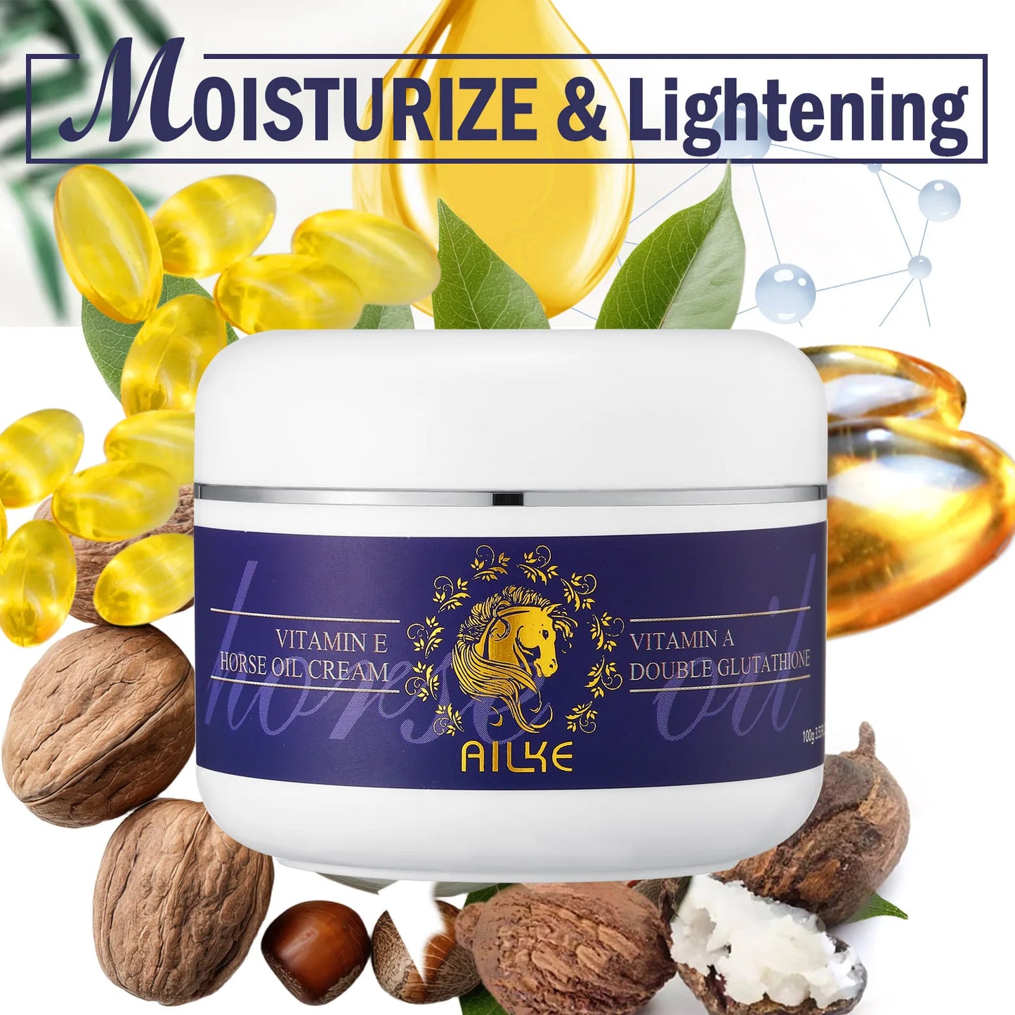 AILKE Glutathione Skin Care Kit – 5-in-1 Hydrating & Brightening Set