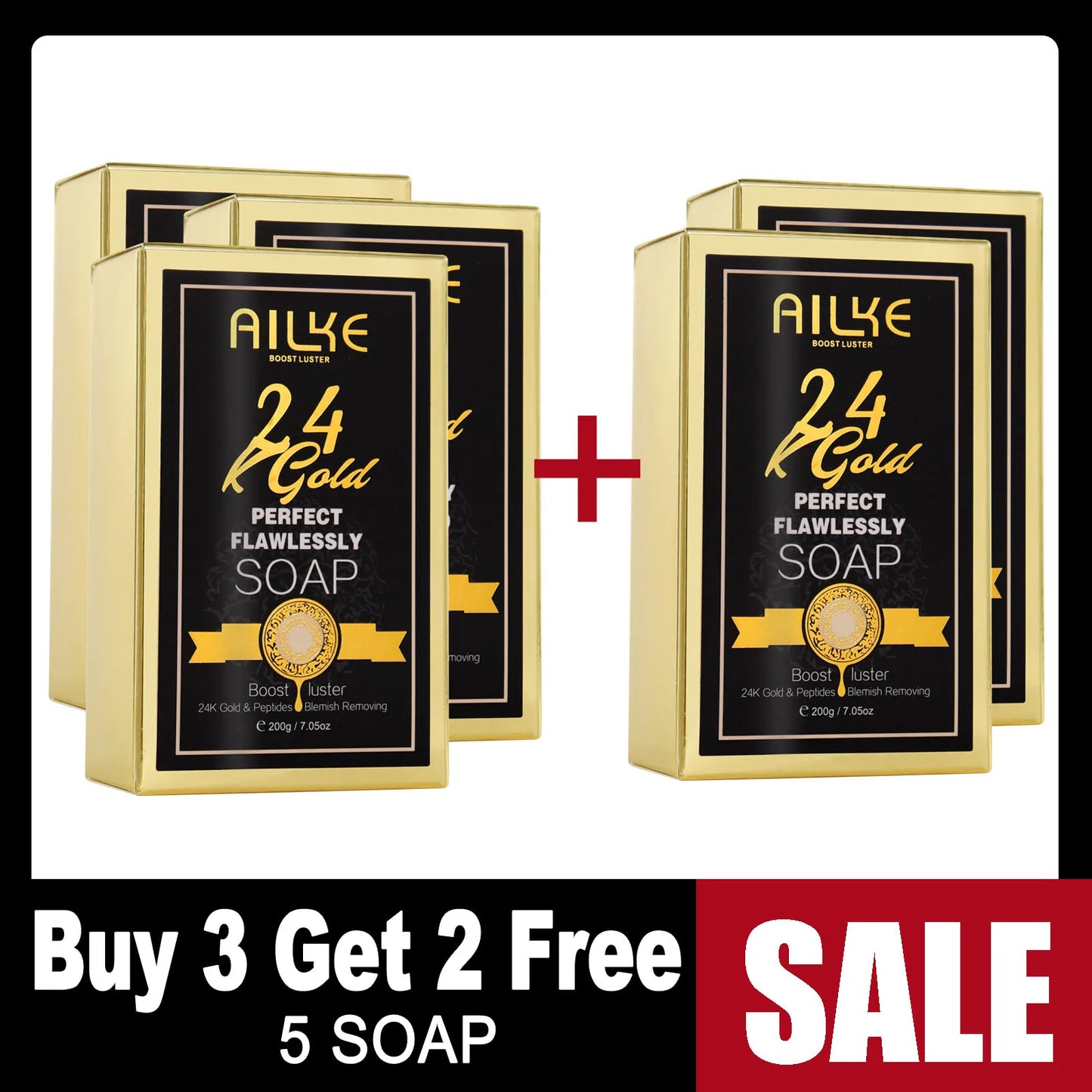 AILKE 24K Gold Skin Care Range – Dark Spot Reducer, Moisturizer & Anti-Wrinkle for Men & Women